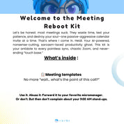 MEETING TEMPLATE | GET IN. ALIGN. GET OUT